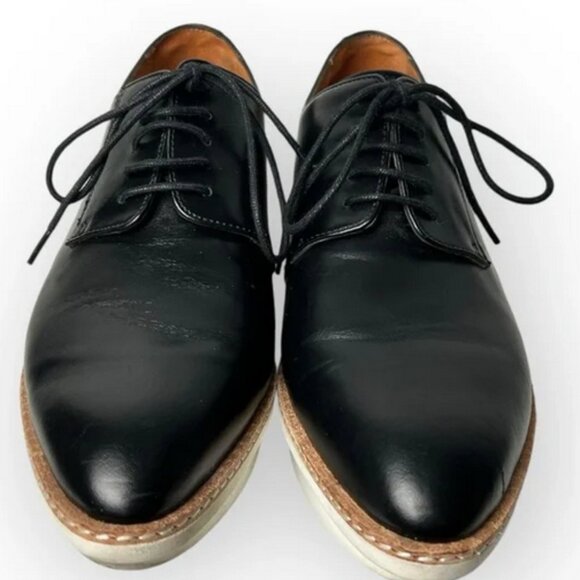10 Crosby Derek Lam Black Patent Leather Gordon Oxford Shoe 8 - Picture 5 of 7